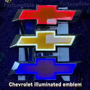 LED Car Ambient Light Civic Accessories LED Lights CarAccessories for Chevrolet Cruze CHEVROLET Logo LightsRear Logo Cold Light llluminated 5D Logo 6.69*2.17 Inch /17*5.5cm Luminous Dodge Ram Head Badge ChevroletCruze LED Logo Lights