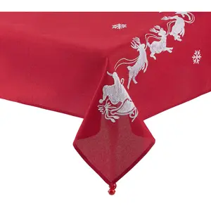 Design Imports Santa's Sleigh Table Throw 50x50