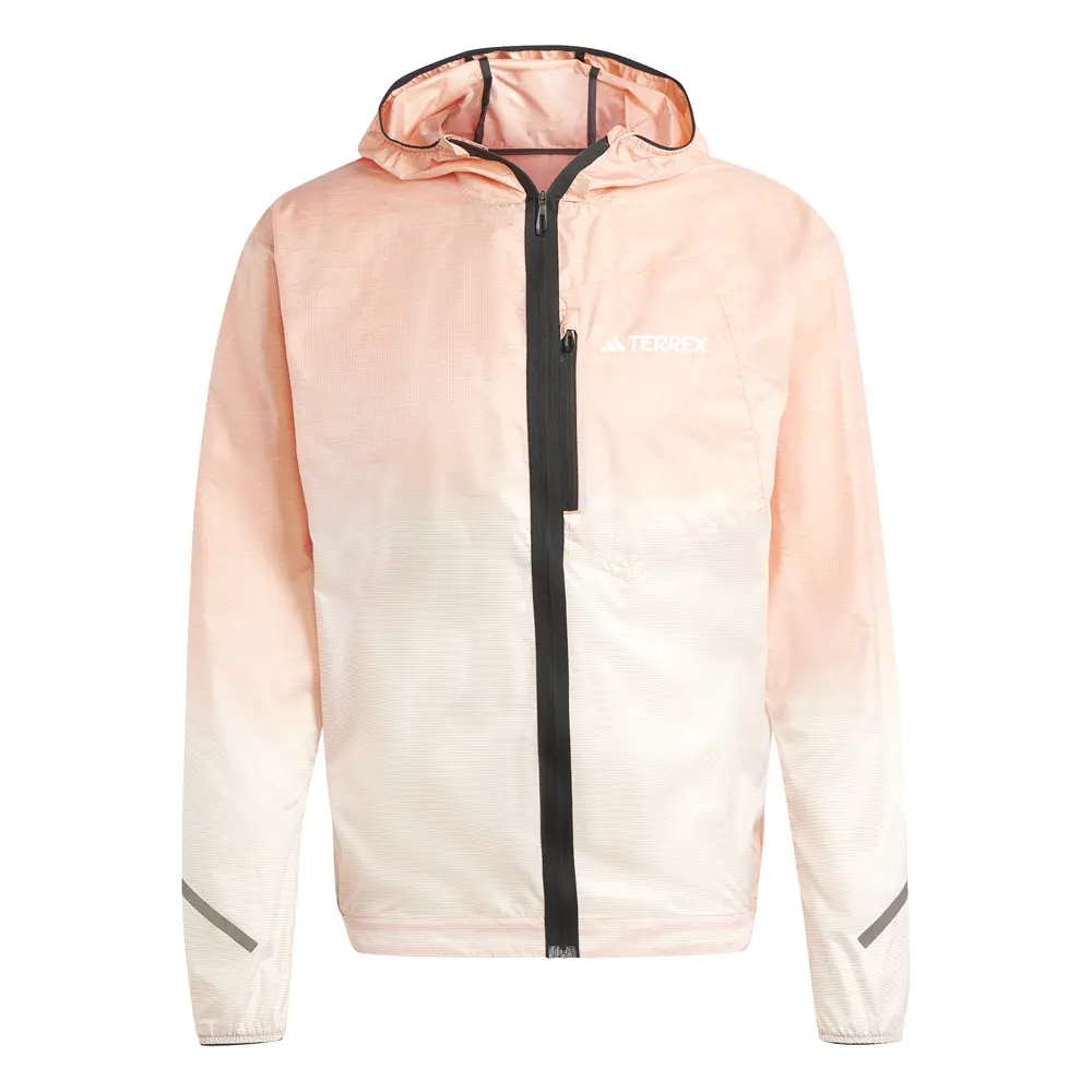 adidas Mens Terrex Xperior Light Windweave Jacket Athletic Outerwear Casual - Orange