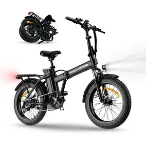 Windhorse 20" Fat Tire Foldable Electric Bike - 720W Motor -  48V 15.6Ah Removable Battery - 70 Miles Max Range - 20 MPH Max Speed - UL2849 Certified
