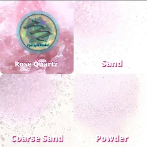 Rose Quartz Crystal Sand | Crushed Rose Quartz Sand & Powder, Natural Gemstone Sand, Orgone, Candle Making, Jewelry, Wood Inlay, Crystal Art