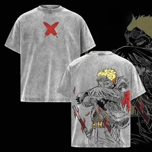Keigo Takami Hawks T-Shirt – Vintage Washed Oversized Anime Shirt, My Hero Academia Graphic Tee, Soft Cotton Streetwear, Anime Clothing Casual Unisex Apparel, Gift for Anime Fans，My Hero Academia anime merchandise