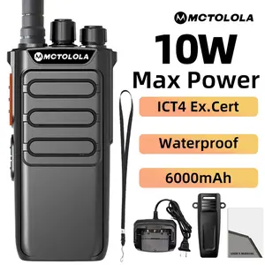 MT-170 UHF explosion-proof and waterproof wireless intercom with large capacity battery and long battery life, suitable for long-distance communication, is an essential equipment for industries such as natural gas, oil fields, and coal mines