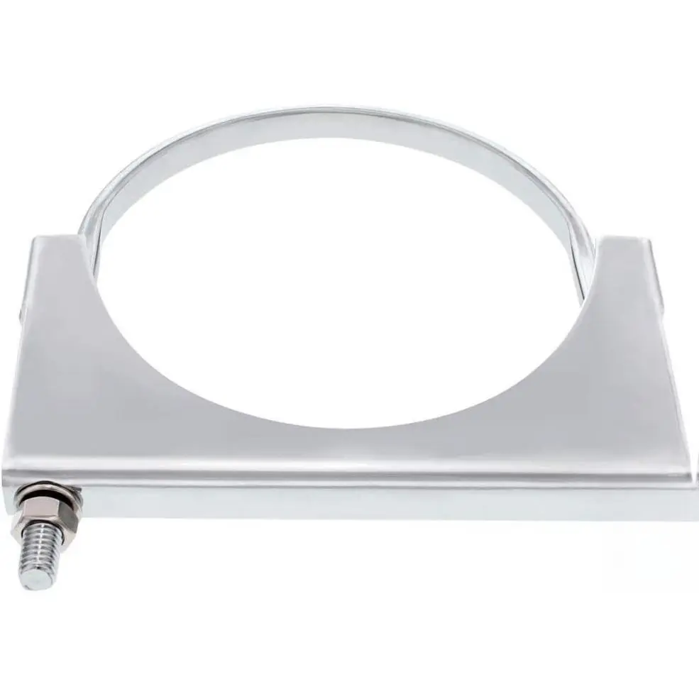 United Pacific 6-inch Chrome U-Bolt Exhaust Clamp, Model 10291