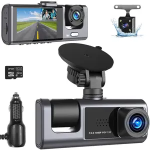 1080P Full HD Wide Angle Dashboard Camera , 2”LCD Screen, Dashboard DashCam with Loop Recording, HDR, Night Vision, G-Sensor, Parking Monitor,with 32GB TF card
