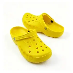 Bright Yellow Clogs for Men & Women  Slip On Waterproof Sandals with Non Slip Sole, Breathable Lightweight Garden Shoes, Comfortable Indoor Outdoor Slippers for Beach, Nursing, Daily Wear