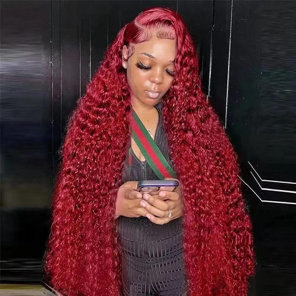 [New In] Tahikie 200% Density 99J 7x6 Glueless CLosure With Drawstring One-Step HD Lace 13x6 Frontal HD Lace Curly Wave Human Hair Wigs For Women TikTokShopSummerTurnup dealsforyoudays