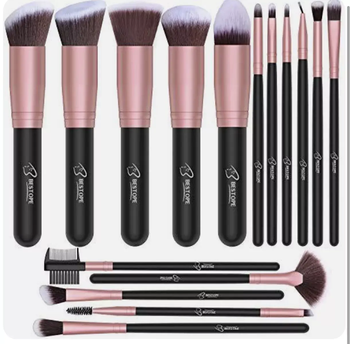[HOT PRICE] BESTOPE Makeup Brushes 16 PCs Makeup Brush Set Premium Synthetic Foundation
