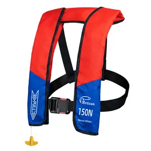 Inflatable Life Jacket for Adults - Manual for Fishing | for Fishing Kayaking Paddle Boarding,150N Buoyancy PFD,for 80-300lbs,Includes CO2 Cartridge, with Whistle,Reflective Tape