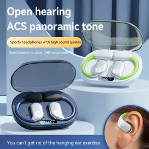 PAVUN New Open-Ear Headphones with Low Latency Touch Control, Anti-Drop Design, Open Music Sports Earbuds for Couples, Car-Compatible Open Music Headphones, Wireless Headphones, Headphone