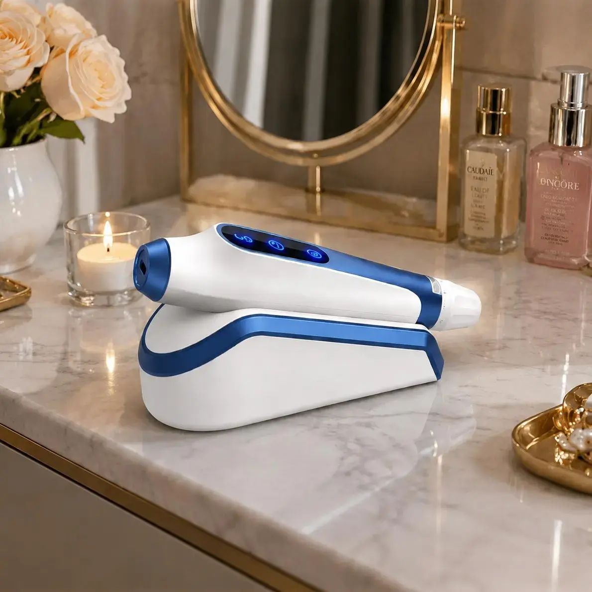 Beauty devices designed specifically for beauty lovers, the A-Eleven rechargeable beauty device comes with an LED display, Boosts Collagen & Skin Renewal Fades Scars Wireless Rechargeable Ergonomic Design Facial Beauty Machine Skin Care Machines