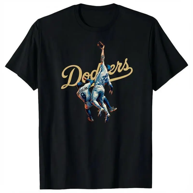 The Catch Dodger T-Shirt, Game 7 LA Baseball Moment Short Sleeve Tee, Champions Fan Gear, Vintage Sports Graphic Gift, Unisex Outfit Full