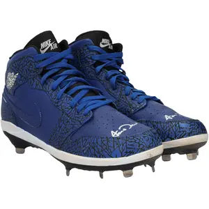 Jarren Duran Boston Red Sox Autographed Game-Used Blue Jordan Cleats from the 2024 MLB Season - Fanatics Authentic Certified