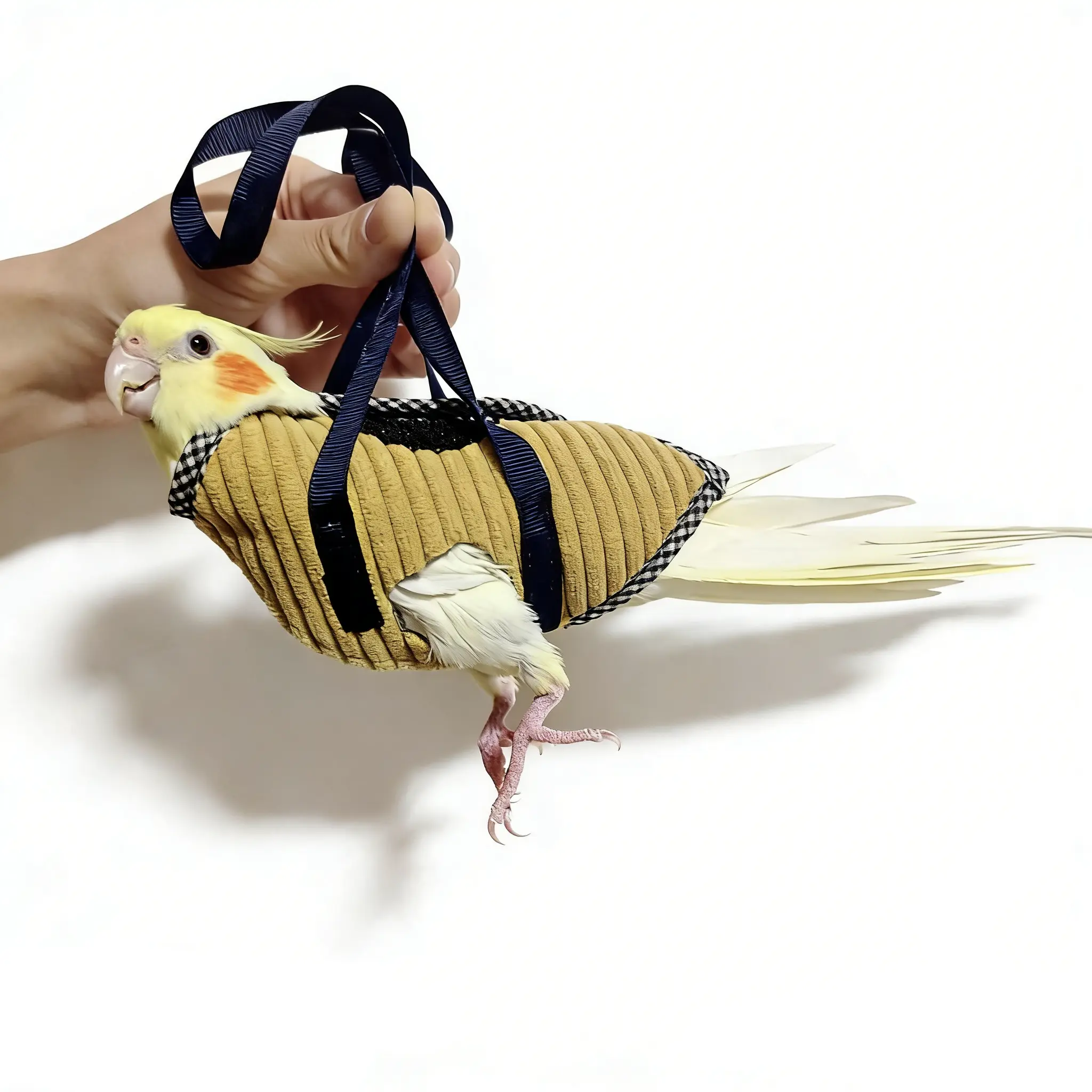 Portable Harness-Style Parrot Leash Set, Anti-Bite Anti-Roll Training Gear, Secure-Fit Outdoor Supplies for Small Birds Conures, Hiking & Camping Accessory