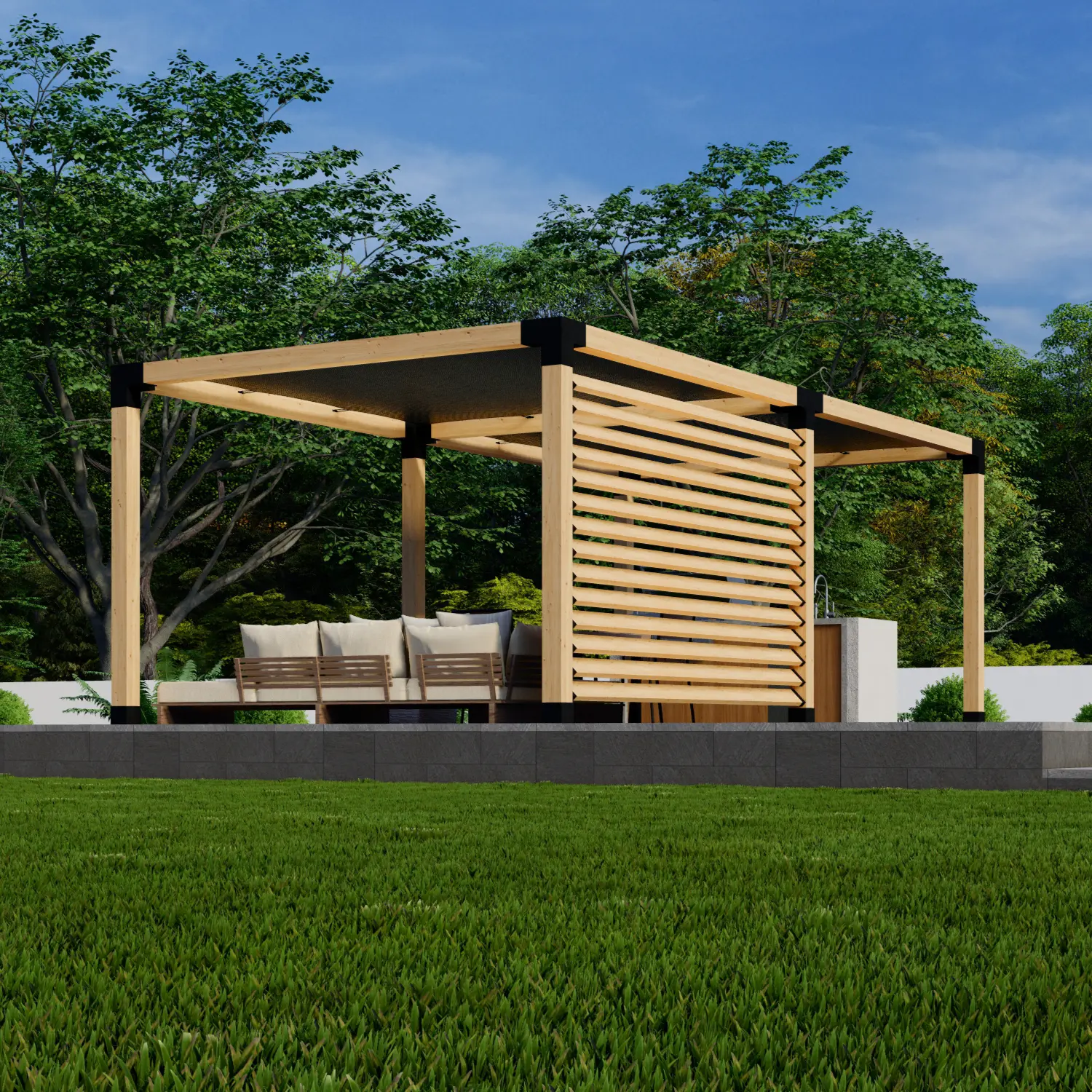DIY Custom Pergola / Shade Canopies Combo Kit