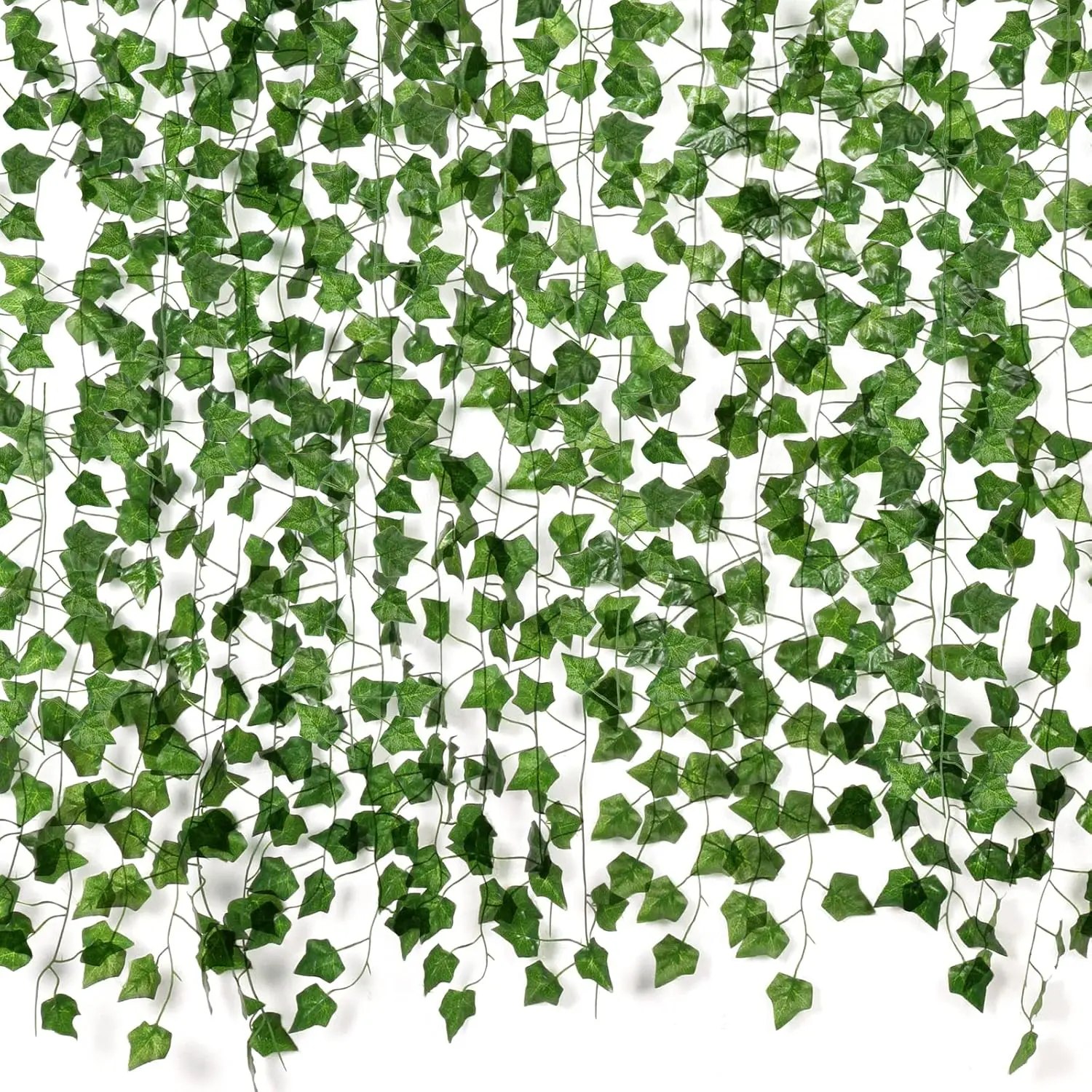 Fake Vines for Room Decor(12 Pack 84 Feet) Aesthetic Artificial Plant Ivy Leaves Hanging Greenery Garlands for Home Bedroom Wall Wedding Christmas Party Office Patio Outdoor Garden Décor