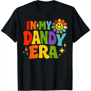 in My Dandy Era Funny Dandy’s Vibes Retro Color Aesthetic T-Shirt