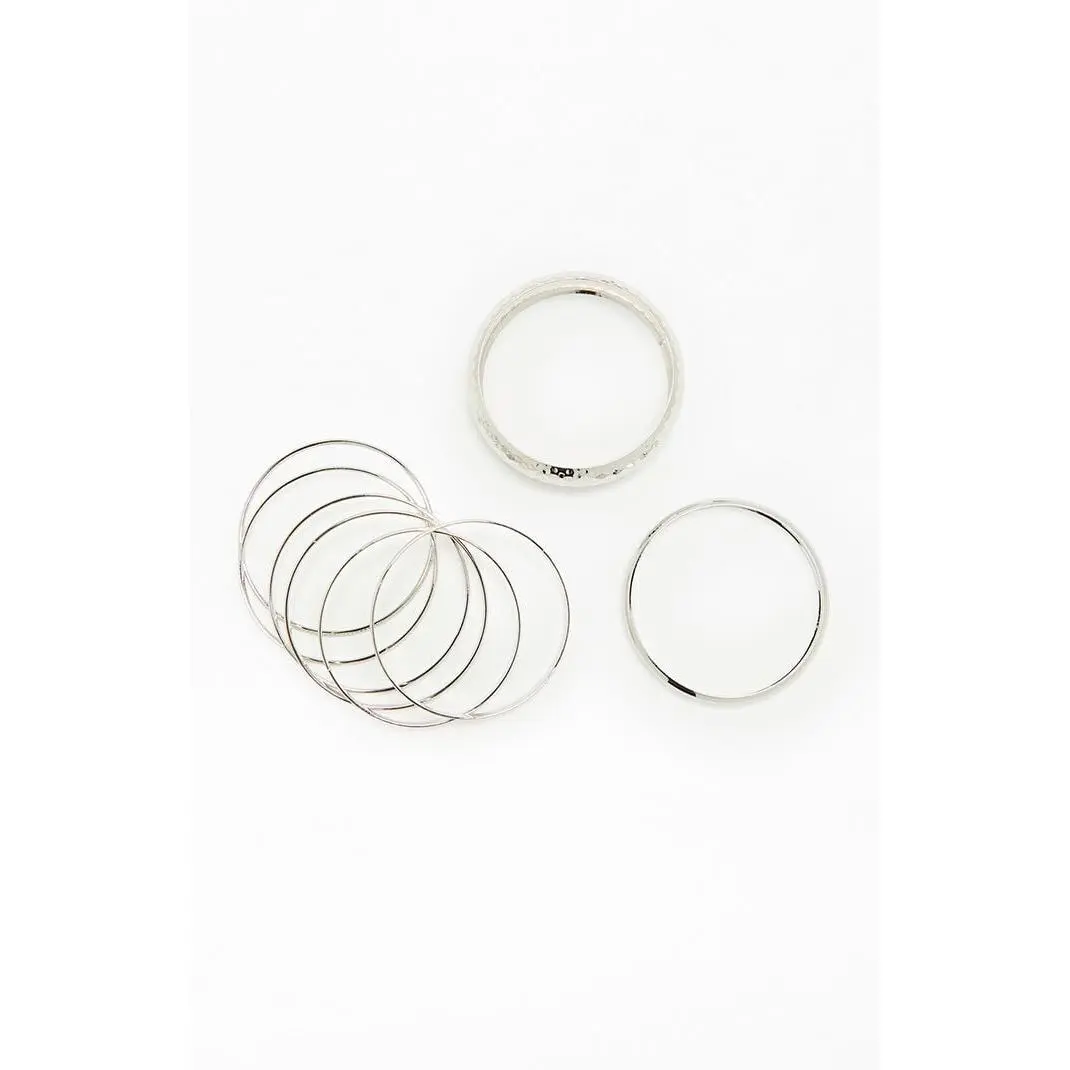 Pacsun Women's Nora Metal Bangle Set