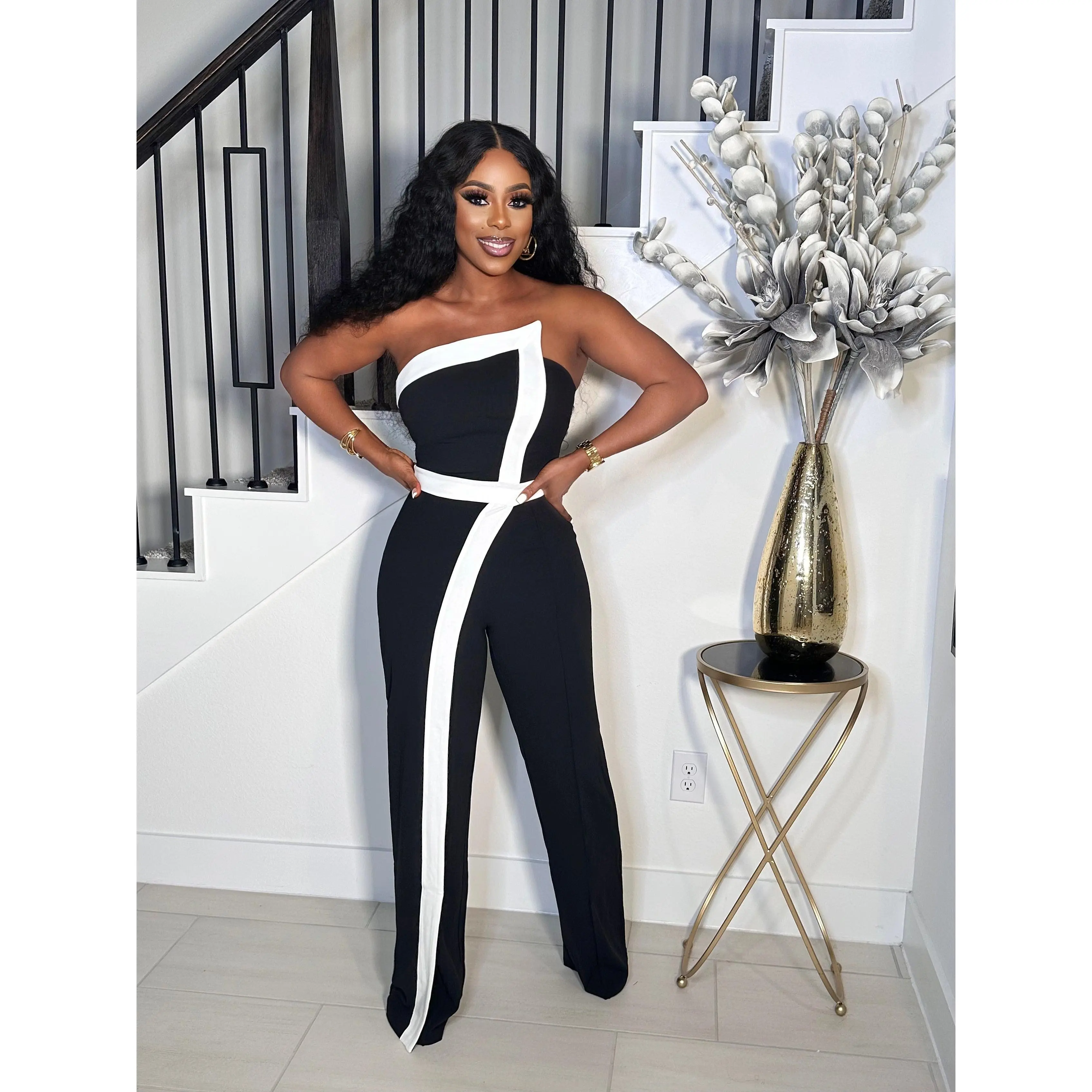 FASHION BLOCKER TUBE JUMPSUIT FASHION BLOCKER TUBE JUMPSUIT