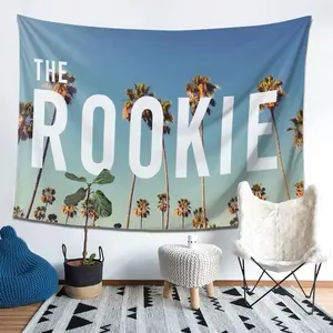 A tapestry with The Rookie print, light,easy to hang, suitable for indoor or outdoor decoration, a gift for fans and friends Bedroom Vintageroomdecor