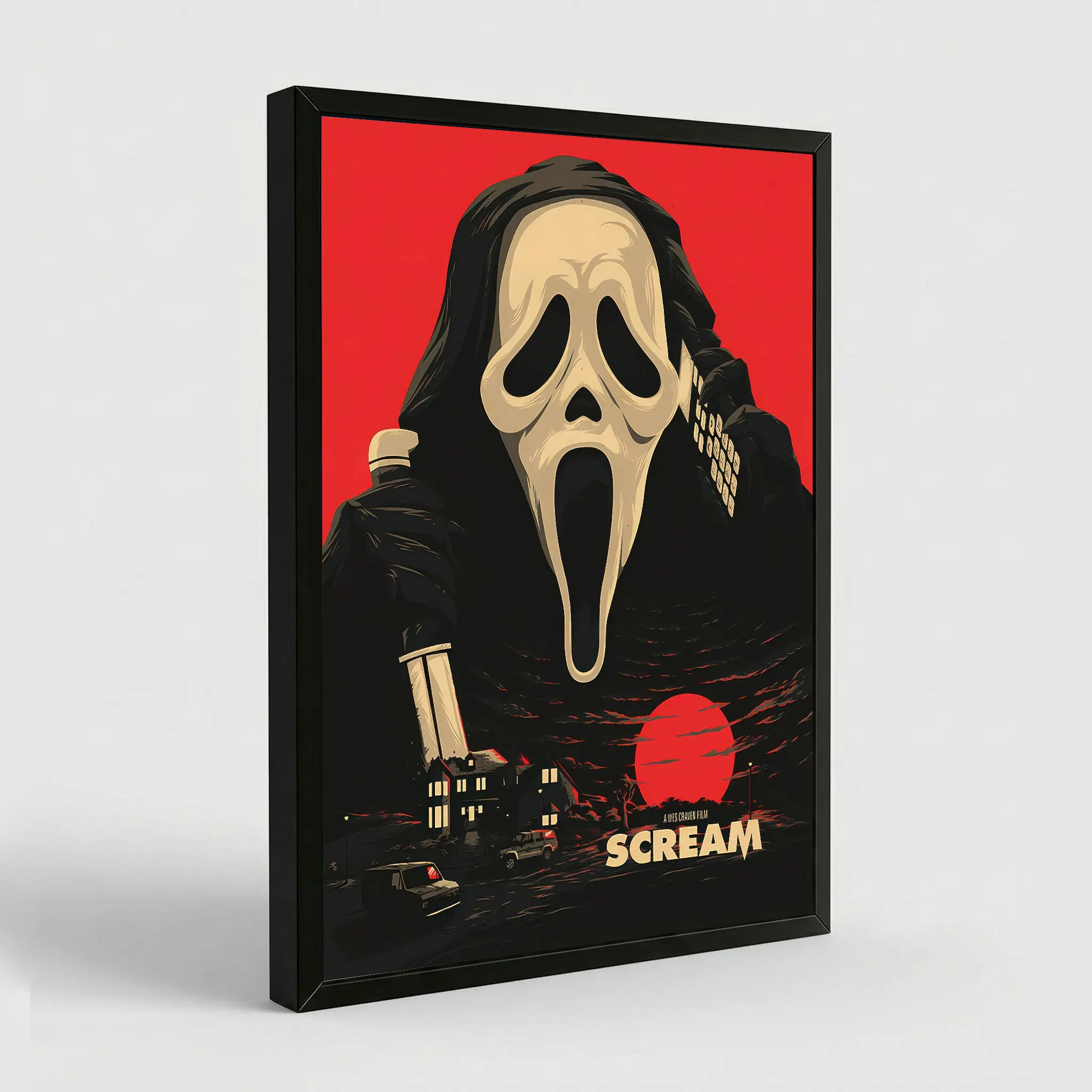 Scream 6 Horror Movie Canvas Poster, 80's Class Movie Canvas Print for Dorm Living Room Bedroom Home Wall Decor, Scream 6 Fans Prefect Gifts