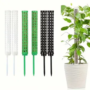 8pcs Connectable Moss Column Plant Support Sticks, Bamboo Backing Vine Climbing Pole, Natural Garden Decor & Gardening Tools, Climbing Plant Stand, Planter Trellis