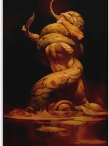 Posters Art Prints - Serpent - Fantasy Art - Wall Art, Living Room, Bedroom, Office Decor