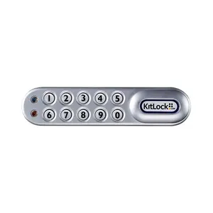 Codelocks KL1000 Classic+ Silver Grey Electronic KitLock Locker Security Combination Lock - Left Hand/Right Hand Compatible, Security Lock