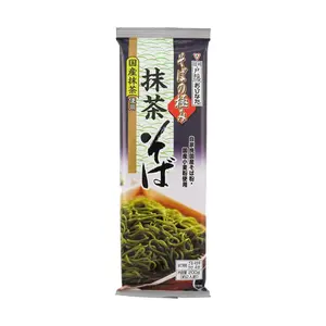 OBINATA Japanese Matcha Soba Noodles 213g - Low GI, Authentic Green Tea Flavor for Matcha Lovers