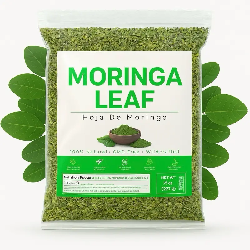 Moringa Leaf loose tea , Moringa leaves , loose leaf moringa tea , te Hojas de Moringa oleifera made in Mexico Beverage