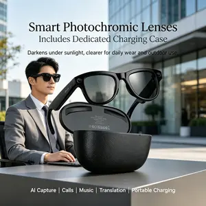2026 New M02 Ultra Ai Smart Glasses, 800w Camera, Video Recording, Chatgpt Support, 3600mah Charger, Translation, Music Playback