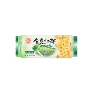 ZHONGXIANG Taiwanese Scallion Soda Crackers 120g - Crispy Savory Snack Biscuits