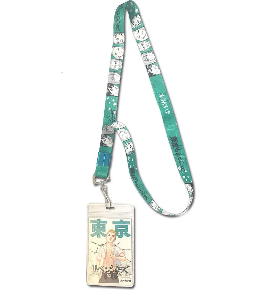 Tokyo Revengers Group Green Neck Lanyard Keychain ID Badge Keyring Holder
