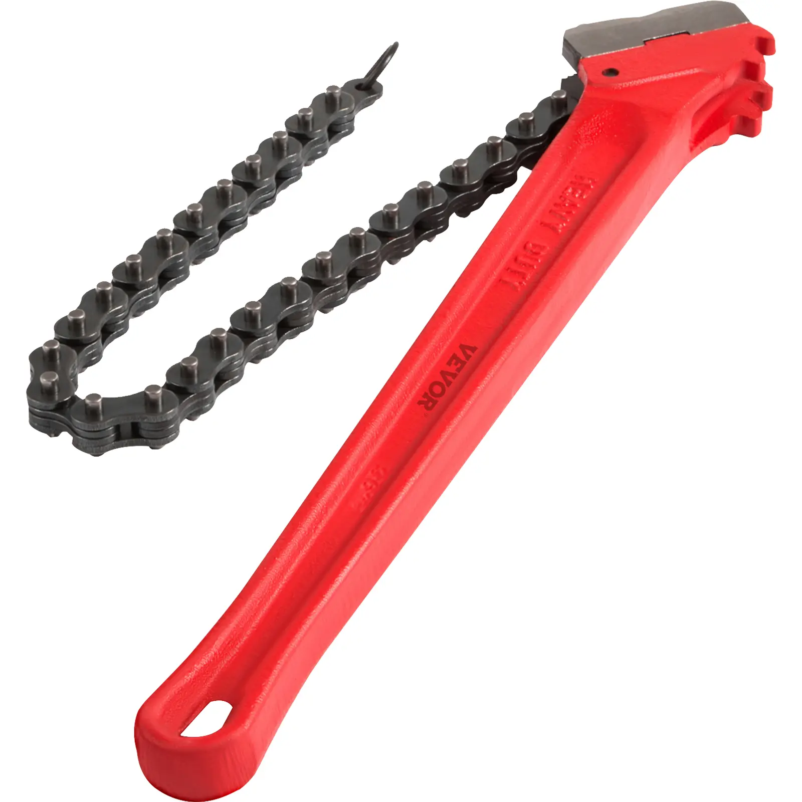 【Summerfinds】VEVOR Chain Wrench Pipe 36inch Heavy Duty Oil Filter Chain Wrench Capacity 4-1/2 to 7-1/2inch ,Chain Wrench 30inch (760 mm) Chain Length Plumbing Pipe Tool