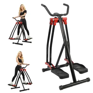 Air Walk Elliptical Glider Machine 350 lbs Capacity with Side Sway Action & 360 Motion for Full Body Exerciser Home Gym Workout for Seniors & Adults
