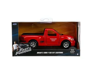 Jada 1:32 Brian’s 1999 Ford F-150 Lightning (Red) – Fast & Furious