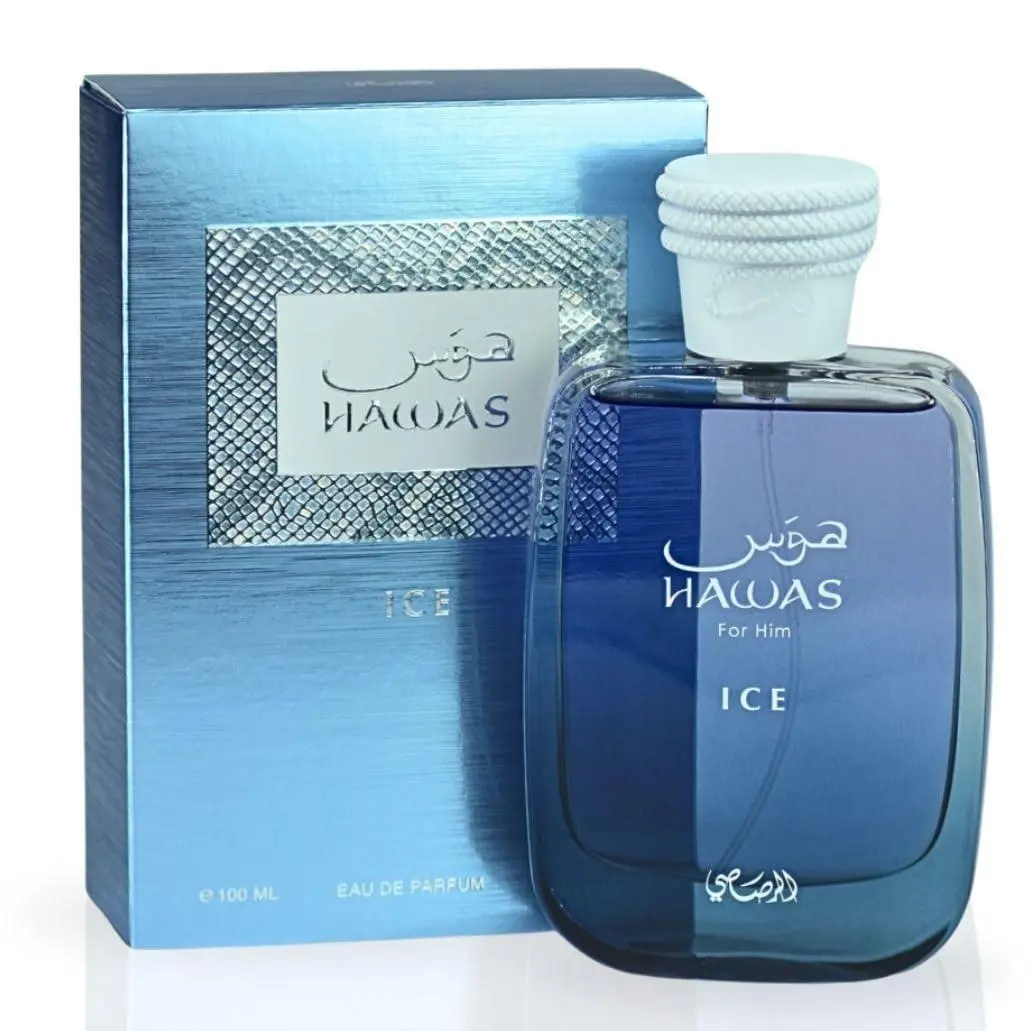 Hawas Ice For Him Hawas Cologne For Men EDP Long-Lasting Eau De Parfum Fresh, Masculine Fragrance, 100ml