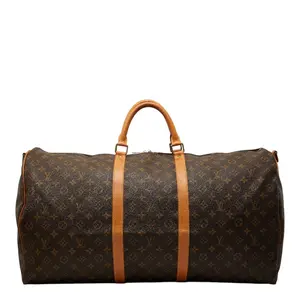 Pre-owned Louis Vuitton Canvas Tote Bags Keepall Bandouliere Monogram Travel Bag