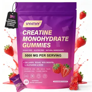 VYHTHY Creatine Monohydrate Gummies - 5000 mg per serving Creatine, Collagen, Support Muscle, Strength, Recovery, Cognitive Health & Memory