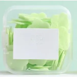 100Pcs/Box Portable Mini Skin Friendly Soft Fresh Hand Washing Toilet Soap Slice Disposable Petal Soaps Flakes Household for Girls/travel