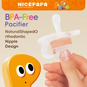 Nicepapa Baby Pacifier – Soft Silicone Orthodontic Pacifier for Newborns, Soothing & Anti-Colic Design, BPA-Free, Newborn Baby Stuff, Baby Accessories