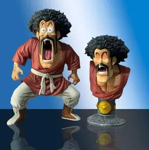 Dragon Ball Z Figure Mr. Satan Hercule 2 Heads 18cm Anime Action Figures Pvc Figurine Collection Model Doll Toys Children Gifts