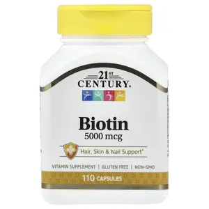 21st Century Biotin, 5,000 mcg, 110 Capsules