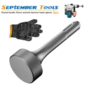 1pcs Ground Rod Driver 85mm Heavy Duty Steel Drill Bit Driver Wear Resistant Wide Compatibility Ground Rod Bits Socket For Rotar