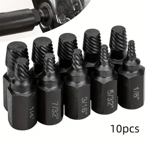 New Screw Extractor Kit, 1Set Alloy Steel Damaged Screw Remover Set, Easy Removal of Broken Bolts and Hexagon Screws, Mechanical Hardware