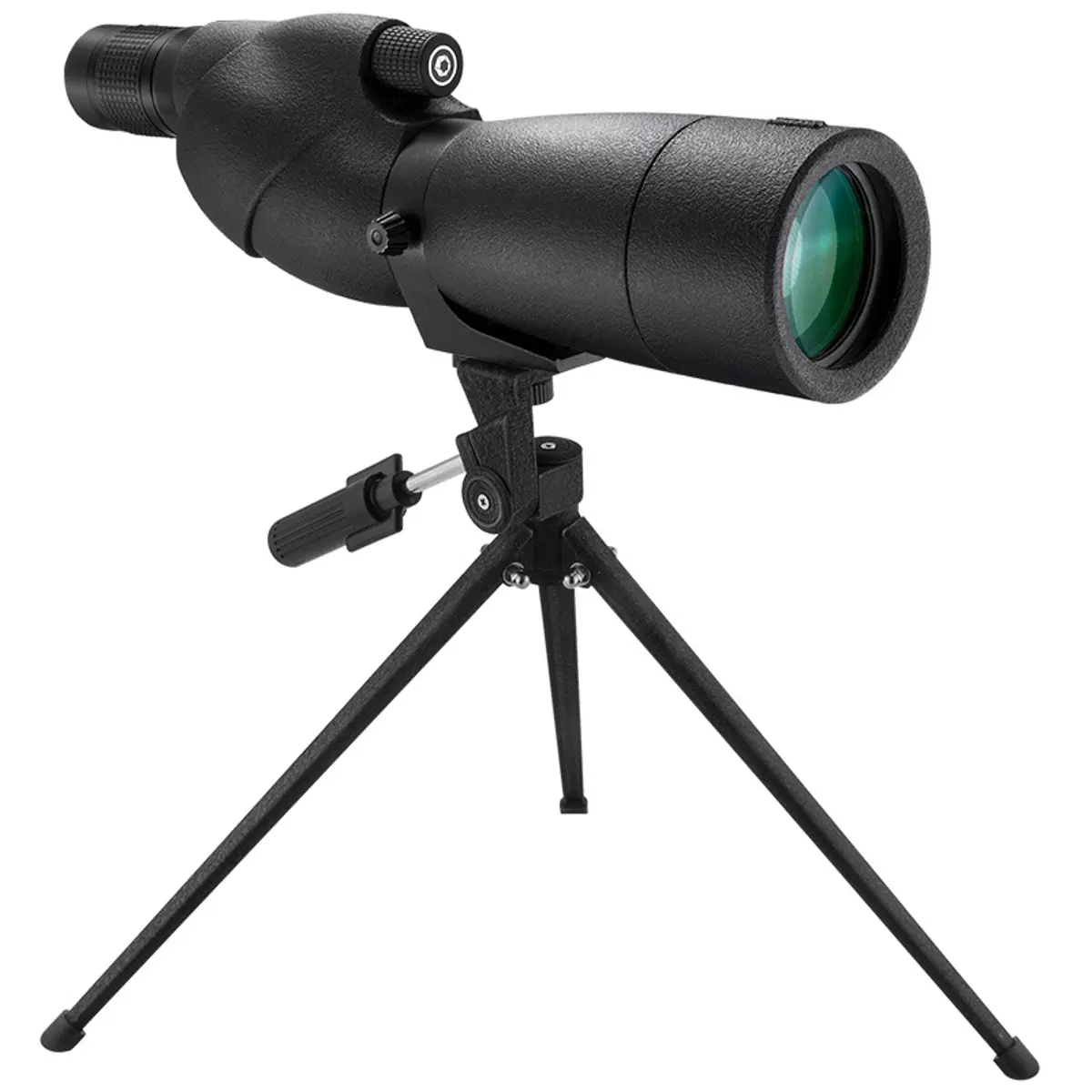 Barska 20-60x65 WP Level Spotting Scope with Tripod, Straight, Bak4 Porro Prism, Fully Multi-coated, Waterproof, Fogproof, Black
