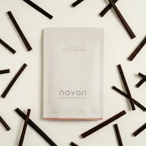 NAVAN Beef Collagen Sticks Dog Chews 15 Count | 100% Natural Single-Ingredient | Human-Grade Beef Collagen | Joint Support Skin & Coat | Long-Lasting Natural Dental Chew No Additives