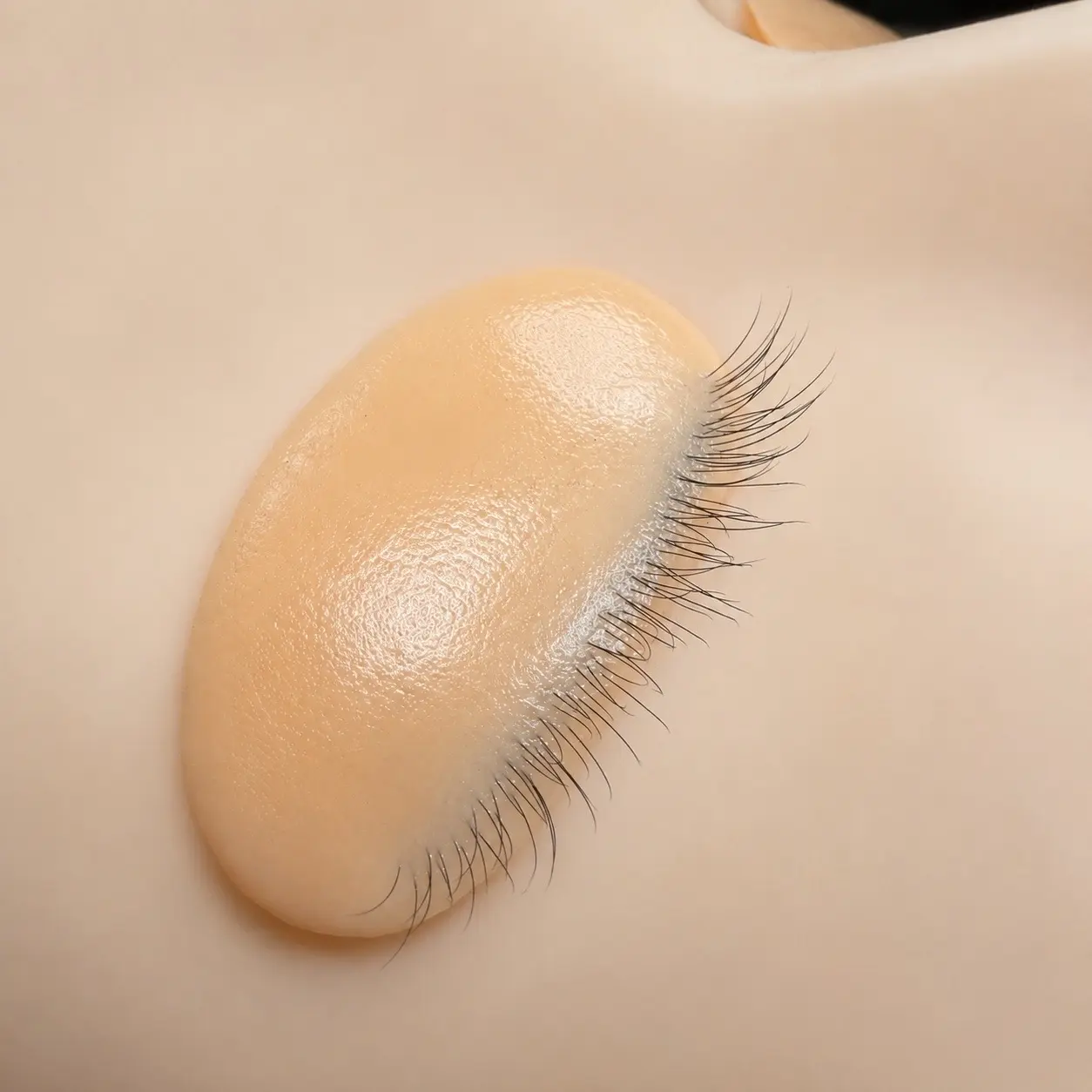 Handmade Realistic Silicone Practice Pair of Eyelids for Lash Training - 3 Layer Lashes