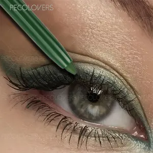 Green Long-Lasting Waterproof Eyeliner Gel Pen - Smudge-Proof, Stain-Resistant, Easy Application with Precision Tip - for Everyday & Special Events Smooth Application, Beauty Enthusiasts, Graphic Liner, Eye Makeup Products