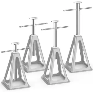 RV Stack Jacks 4 Pack, Screw Jack Stands for RV Camper Travel Trailer Leveling,  Stabilizer Jacks, Single Support Unloading Up to 6000 Lbs, Adjustable from 11" to 17"